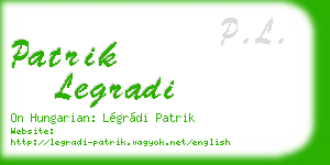 patrik legradi business card